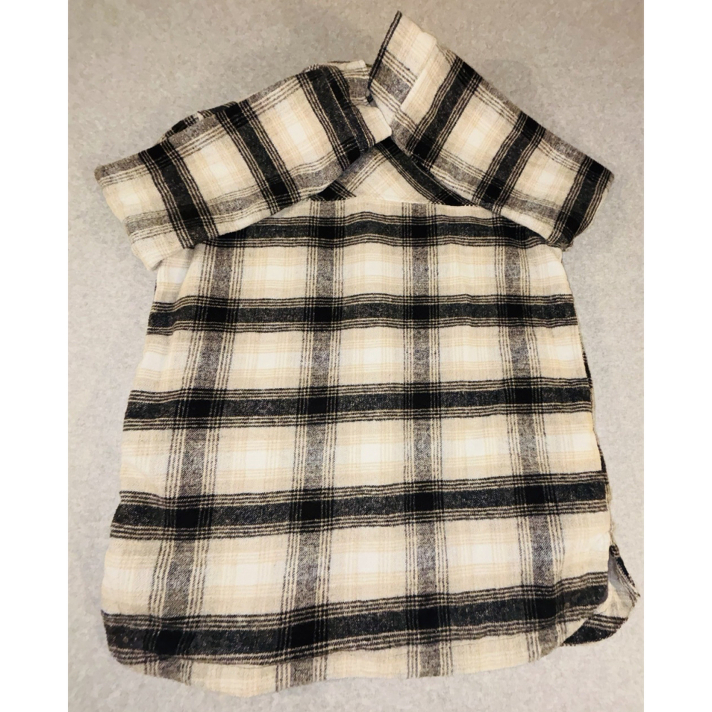 Thread & Supply Plaid Shacket Womens Large Flannel Shirt Jacket Lined - Picture 2 of 8